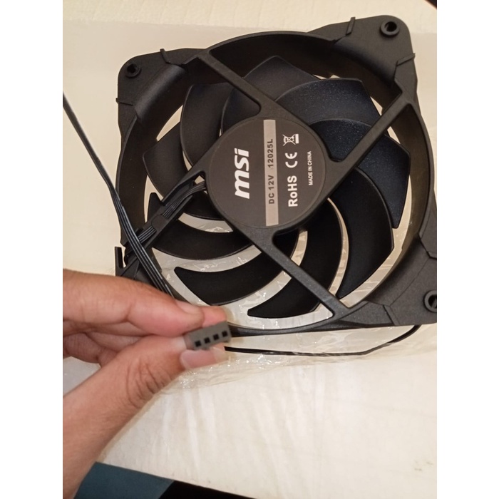 FAN FOR CPU GAMING MSI 12CM SINGLE 12v 12025L LIKE NEW