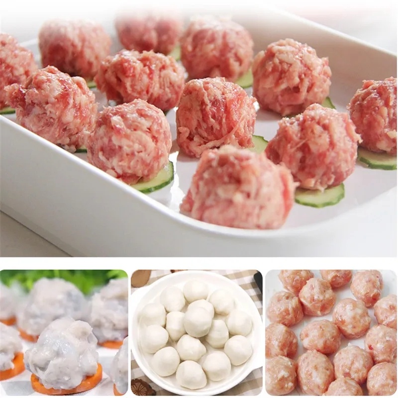 Sendok Pembuat Bakso Stainless Steel/ Rice Ball Ikan Multifungsi Anti Lengket Cetakan Aksesoris Dapur