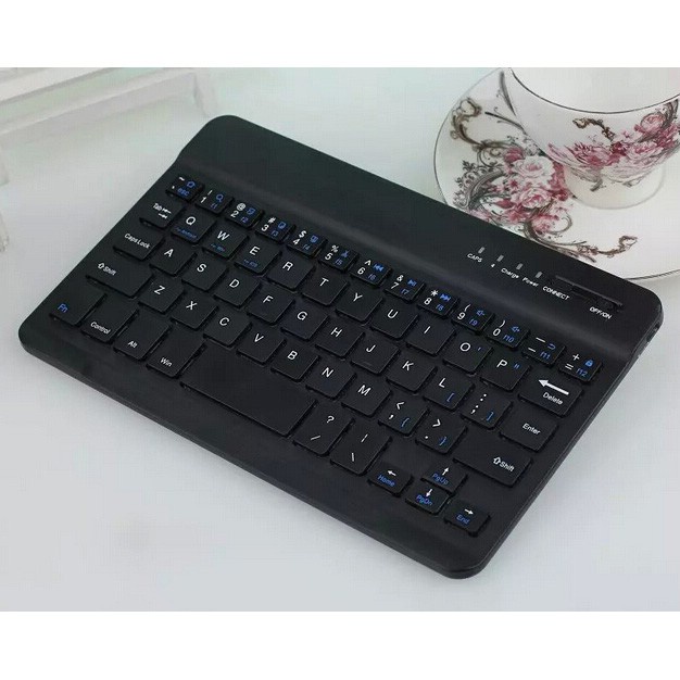 Taffware Wireless Keyboard Bluetooth Rechargeable - Black