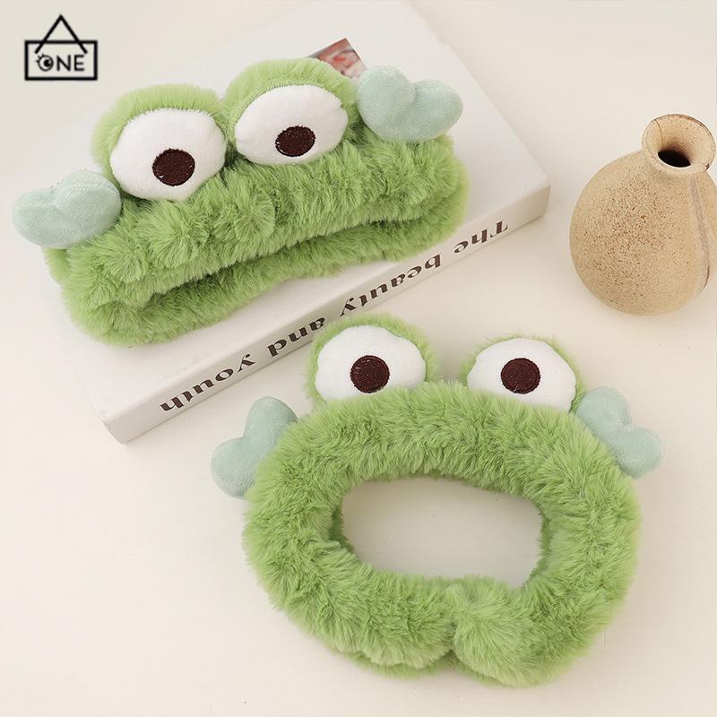 COD❤️Bando Lucu Frog Wanita Korea Headband Kartun ikat kepala Musim Gugur Musim Dingin Mewah Kepala Hoop Katak Menggemaskan Rambut Band Gadis Manis Hiasan Kepala