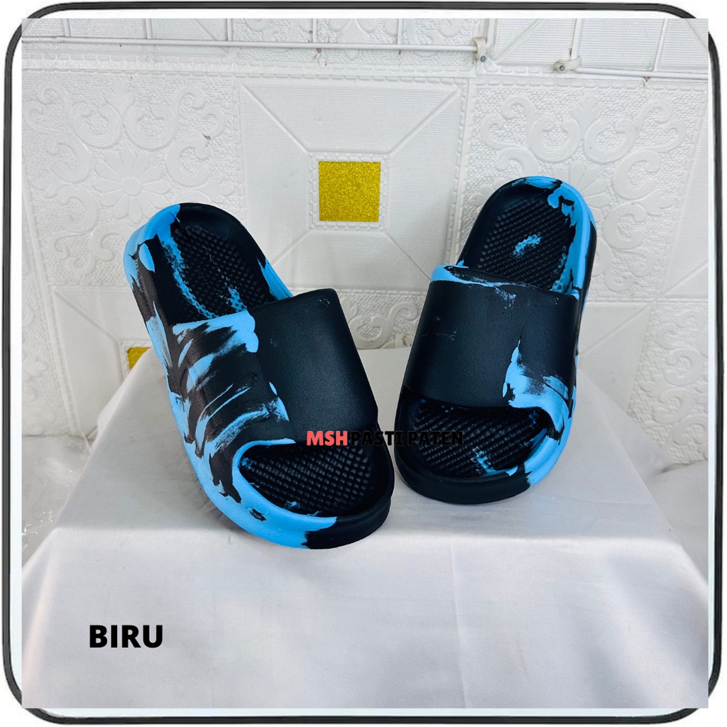 Sandal Selop Viral Hema Bahan Karet Anti Air Motif Loreng