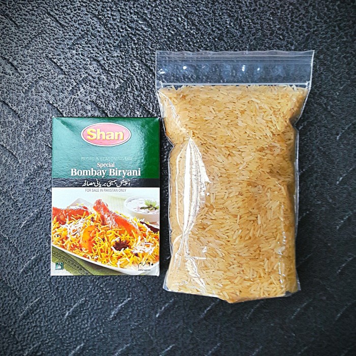 

Bisa COD PAKET BUMBU SHAN + BASMATI PREMIUM - 1 PACK - BASMATI BOMBAY