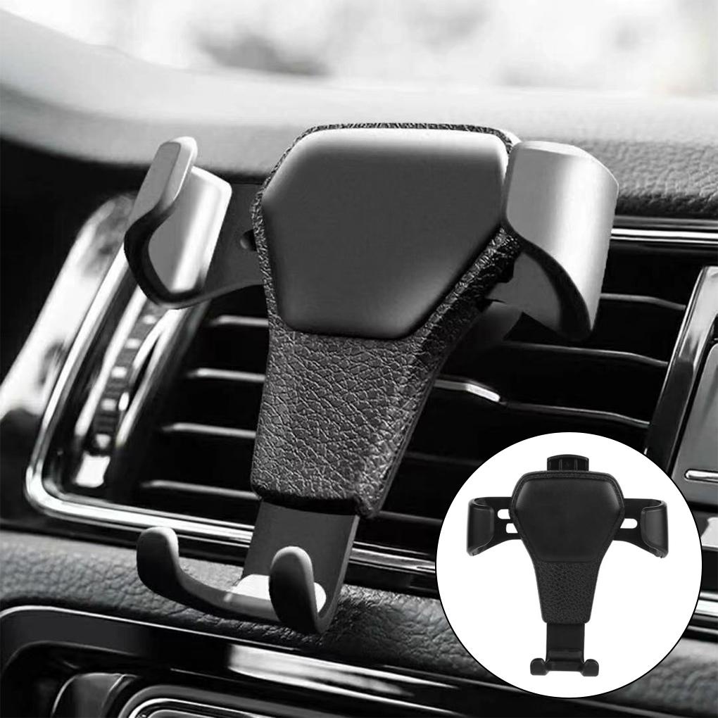 Gravity Car Holder Vehicle-mounted Phone Air Vent Clip Mount Baterai Charging Hole Support Bracket Untuk Aksesoris