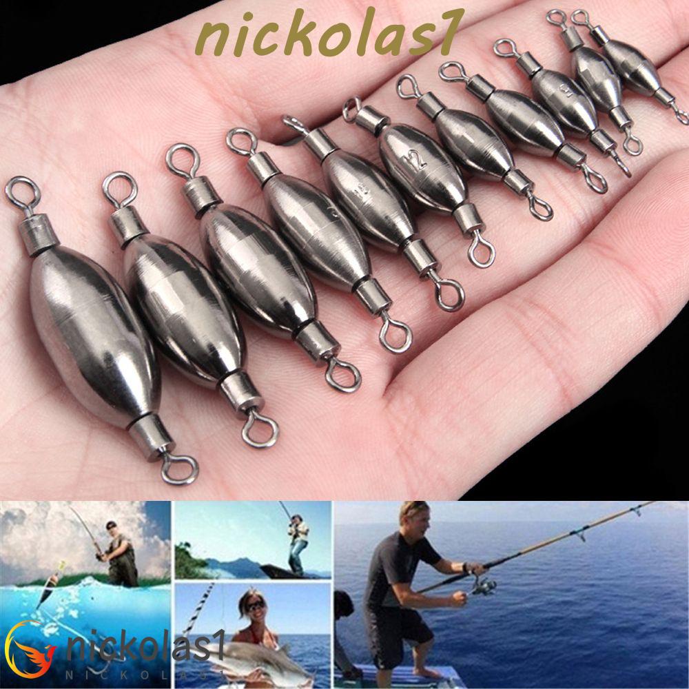 Nickolas1 Alat Pancing 5Pcs Tahan Lama Counterweight Putar Rolling Memancing Putar Sambung