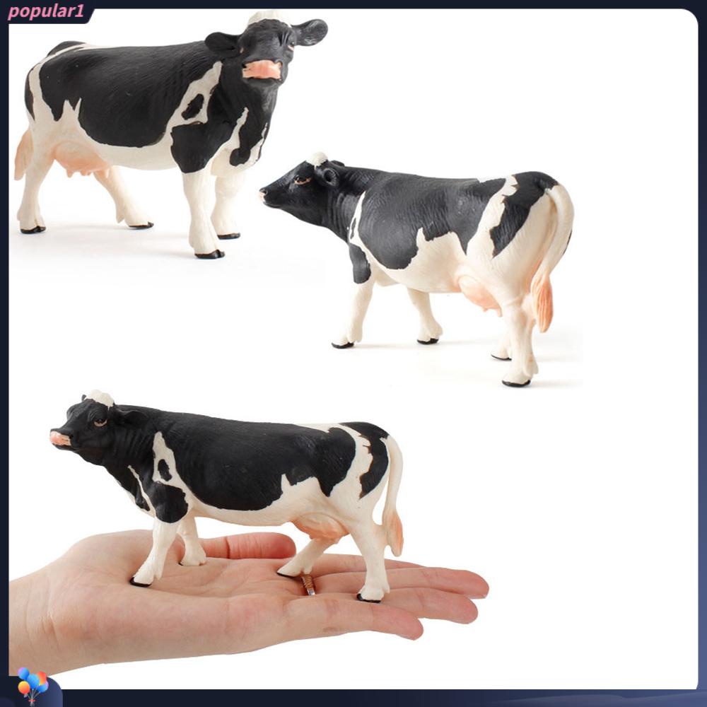 Populer 1 /6pcs Cow Action Figure Multistyles Fun Toys Model Anak Anak Bayi Model Plastik