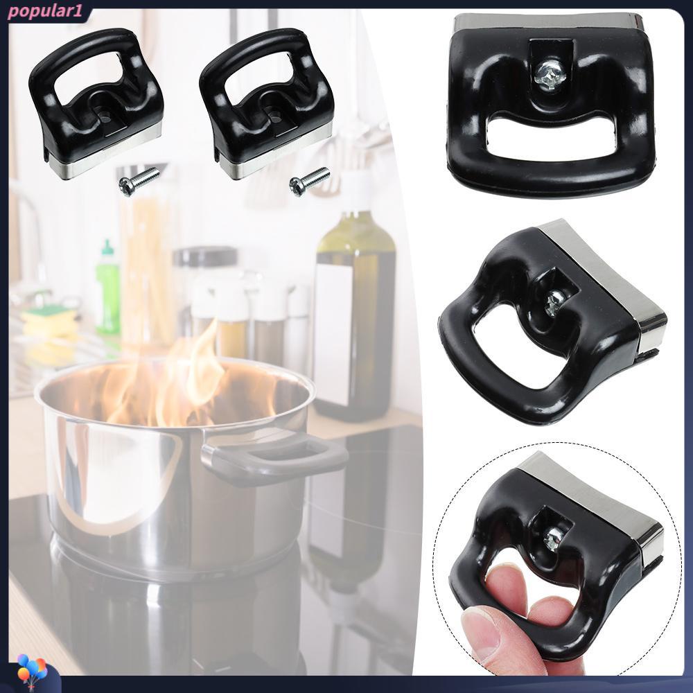 Populer 2pcs Pegangan Panci Alat Masak Pengganti Sauce Pot Single Hole Pan Short Side