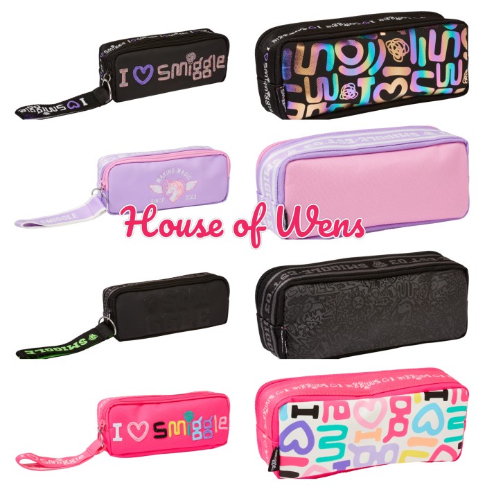 

SMIGGLE SMIGGLER 2 OBLONG PENCIL CASE ORIGINAL - TEMPAT PENSIL - Purple