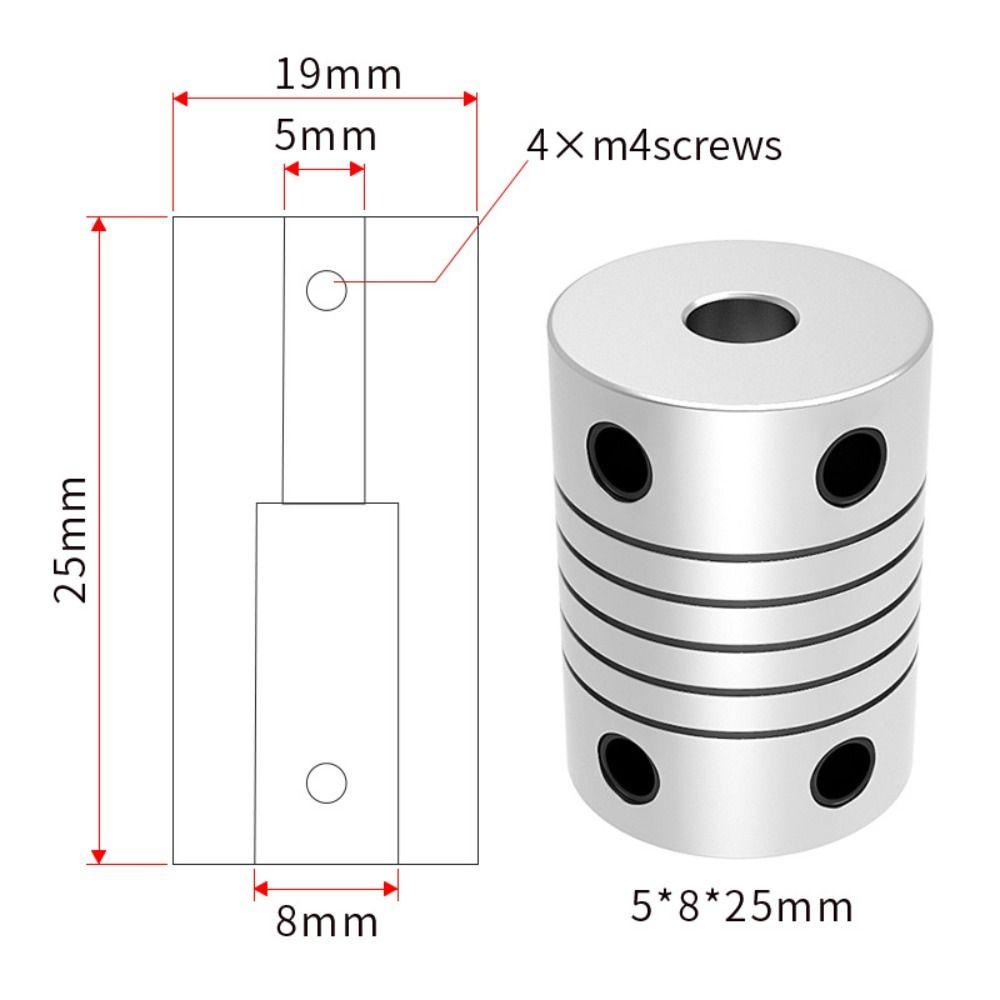 Populer 5pcs Kopel Fleksibel Banyak Digunakan Untuk Printer 3D Aksesoris Printer 3D Bahan Aluminium Alloy