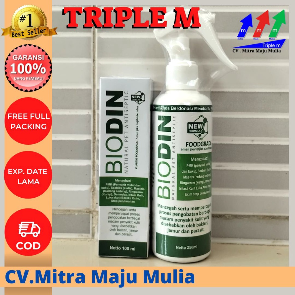 BIODIN Spray 100 ml dan 250 ml MMM