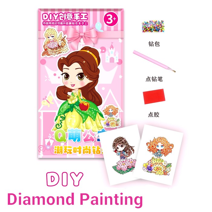 SALE DIY Diamond Painting Murah Princess Kado Mainan Anak Stiker VIRAL Harga Grosir Termurah