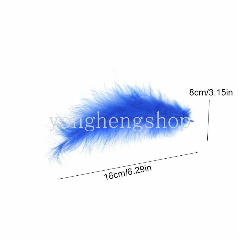 100pcs/set Marabou Turki Bulu Bobo Bola Balon Dekorasi DIY Craft Colorful Feather Untuk Membuat Perhiasan Carnaval Clothes Assesoires Dream Catcher Making Tool