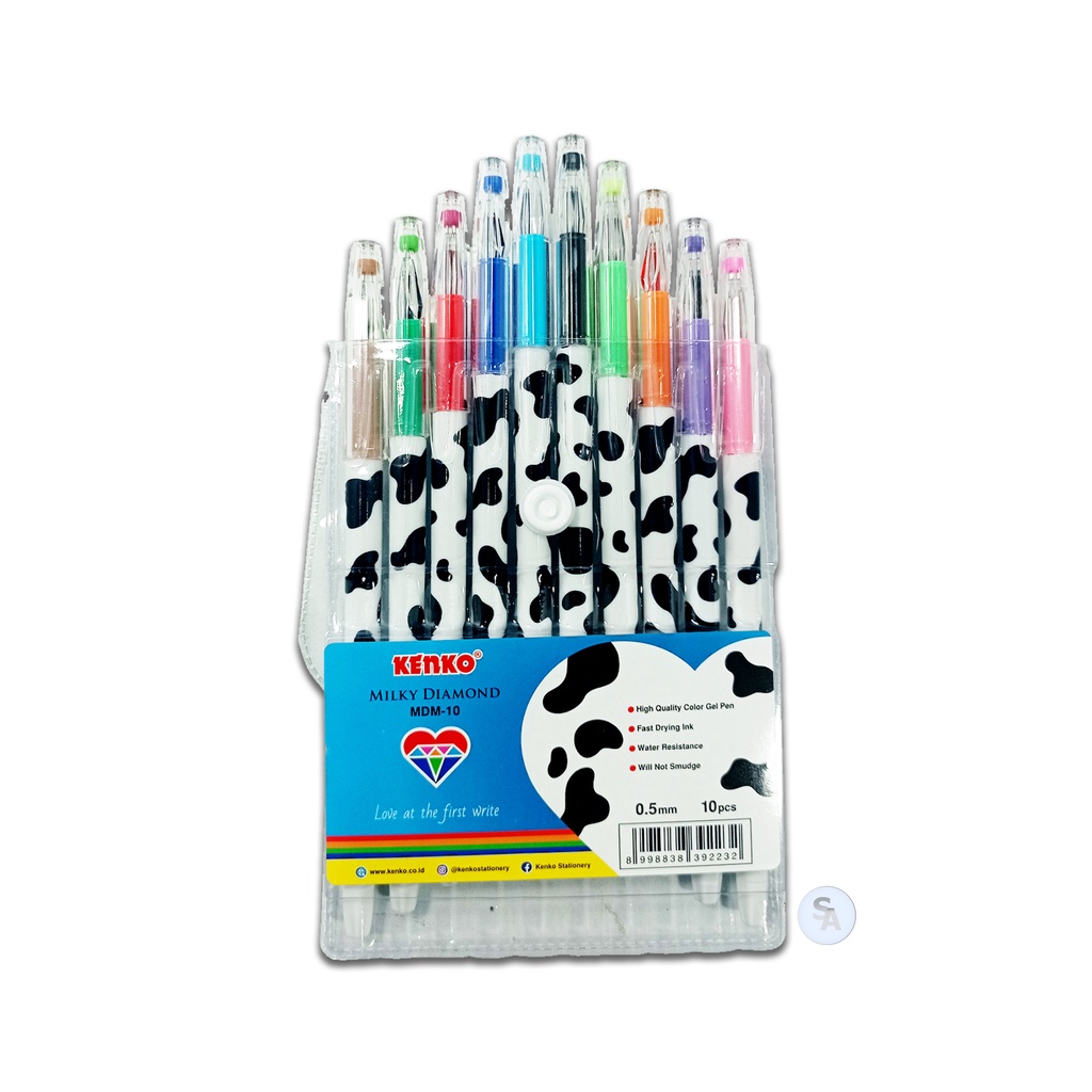 

KENKO - Gel Pen Milky Diamond MDM-10 0.5mm - Set