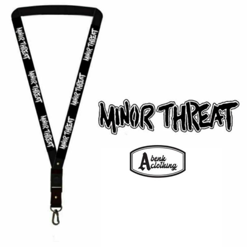 

TALI TALI LANYARD MINOR THREAT GANTUNGAN KUNCI/GANTUNGAN ID CARD/GANTUNGAN HP/GANTUNGAN GANTUNGAN KUNCI/GANTUNGAN ID CARD/GANTUNGAN HP/GANTUNGAN POD hitam