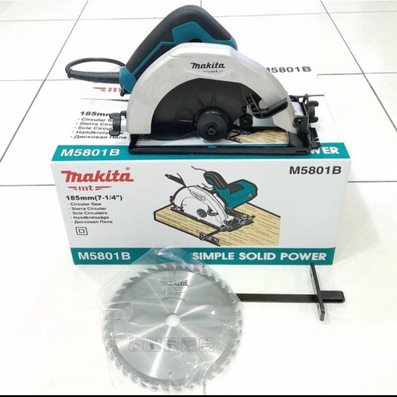 circular saw makita asli 5801 sirkel free mata 7 x 40