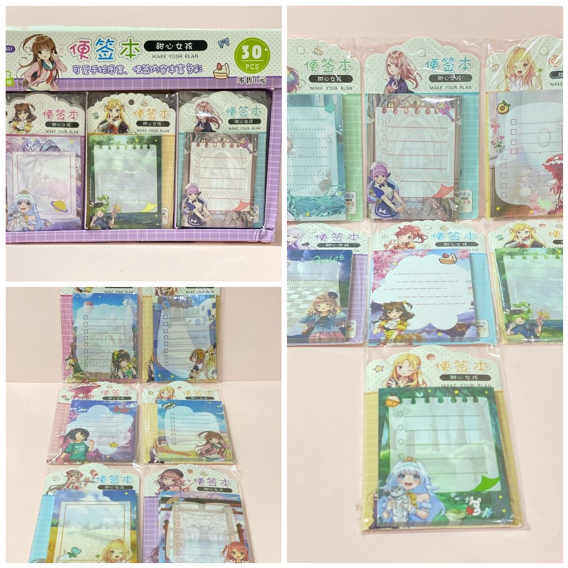 PGC MEMO KARAKTER LUCU &amp; UNIK / NOTEBOOK CATATAN MEMO KARAKTER / MEMO TEMPEL KARAKTER BUBBLE SANRIO ANIME