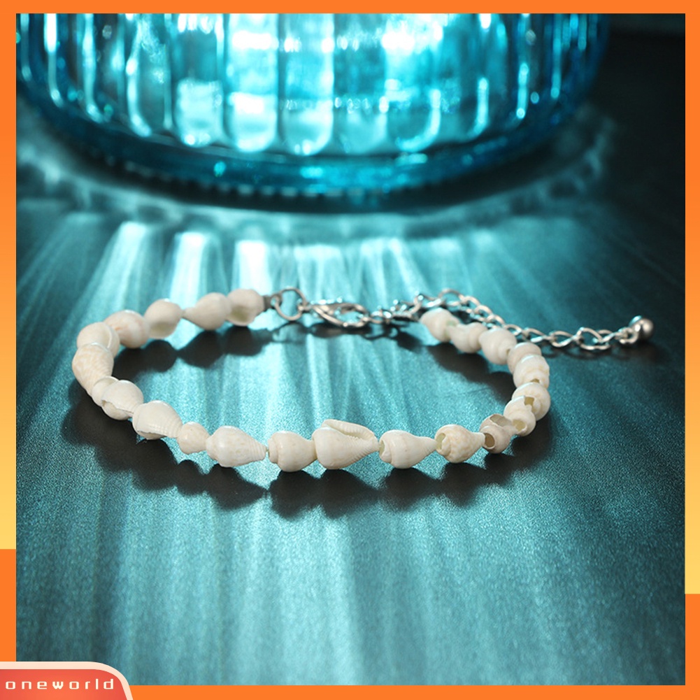 [WOD] 2pcs /Set Wanita Bohemia Shell Kaki Rantai Gelang Kaki Ankle Bracelet Barefoot Jewelry