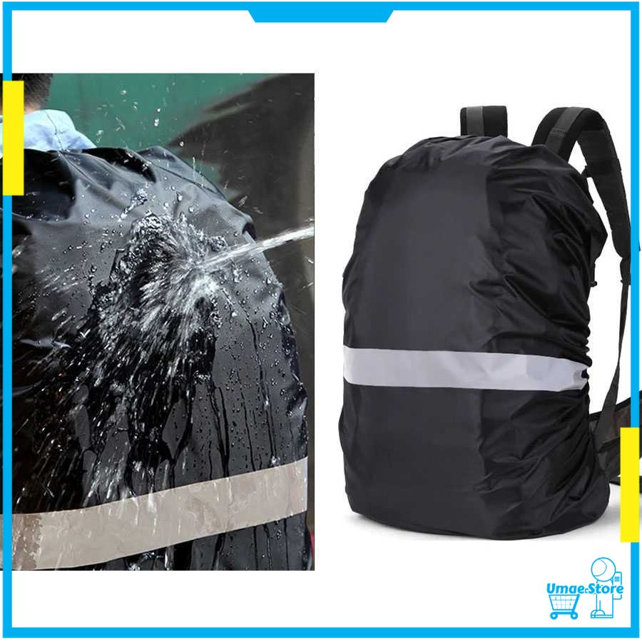 NEWBOLER Rain Cover Tas Ransel Backpack Camping Hiking with Reflektor - NB100 [100% ORIGINAL]