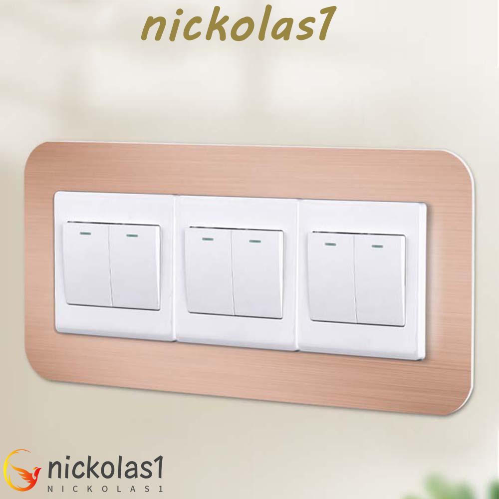 Nickolas1 Stiker Saklar Anti Kotor Simple Tahan Air Rumah Ruang Tamu Socket Cover Saklar Penutup Saklar Penutup Piring