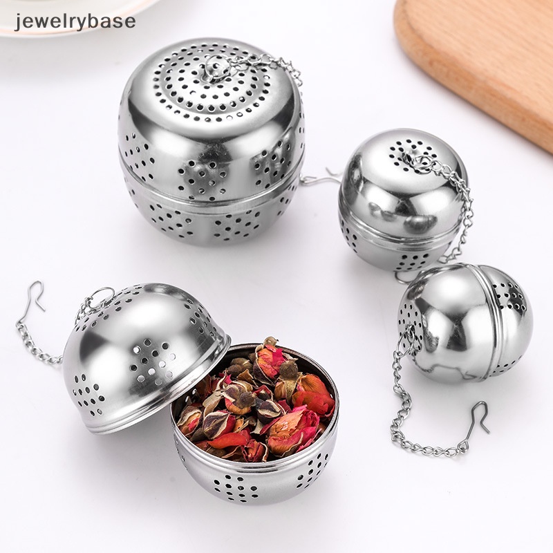 [jewelrybase] Bola Stainless Steel Tea Leak Ball Tea Leak Mesh Filter Saringan Teh Infuser Butik