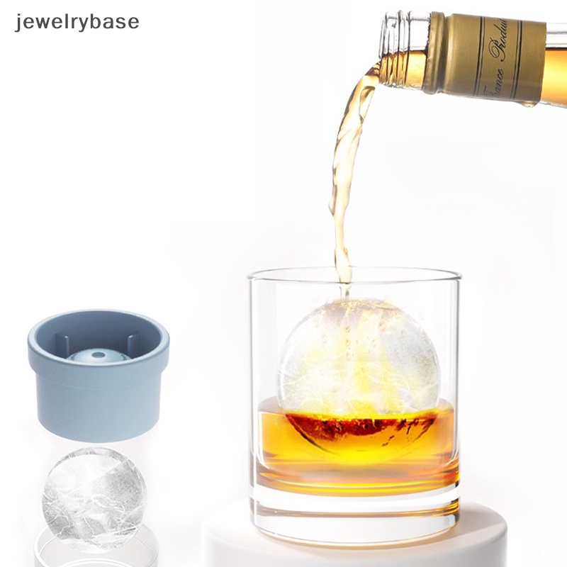 [jewelrybase] 1pc Cetakan Ice Ball Maker Tutup Silikon Bulat Sphere Cube Untuk Cocktail Whiskey Boutique