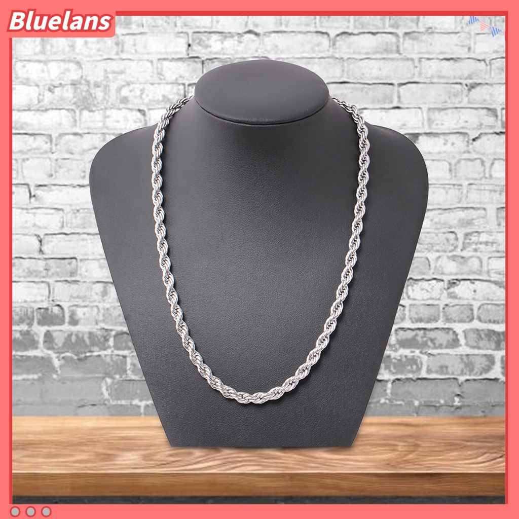 [BLS] Neck Wear Kalung Pria Gaya Colorfast Electroplating Multi-size Untuk Hadiah
