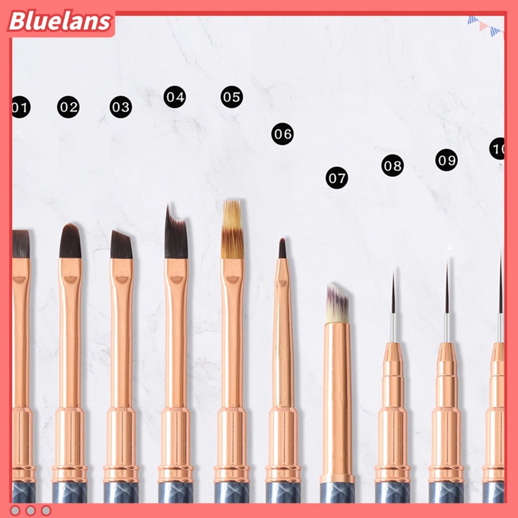 [BLM] Nail Pen Nice-looking Mudah Disimpan Metal Nail Art Drawing Liner Hadiah Gadis