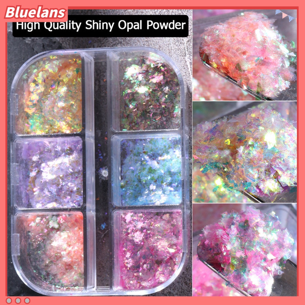 [BLM] 1kotak Paku Sequin Shiny Vibrant Color Plastik Campur DIY Paku Glitters Sequin Manicures Designs Perlengkapan Kuku