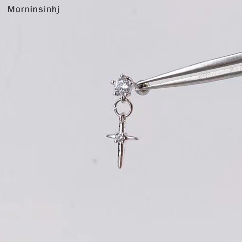 Mornin 1pasang Anting Tusuk Kristal Cantik Untuk Wanita Lucu Perhiasan Aksesoris Shinny Zircon Wanita Remaja Manis Keren Fashion Earring id