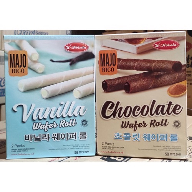 

Kokola Majorico Wafer Roll 100gr chocolate cocok u/ bingkisan, hajatan, acara, nikahan