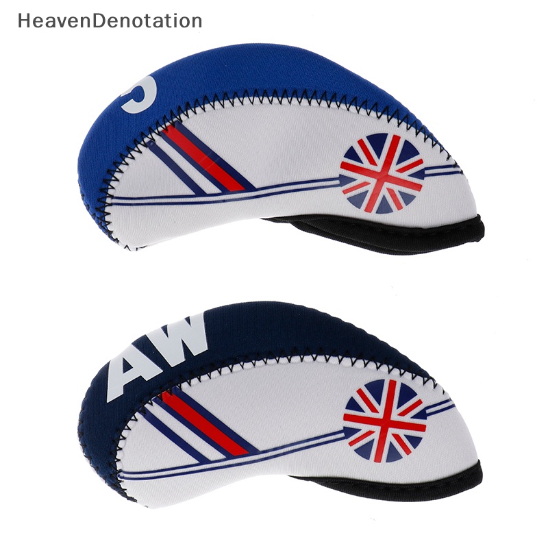 [HeavenDenotation] 10x/set Pelindung Penutup Kepala Besi Club Golf Neoprene Headcove Pelindung  Hdv