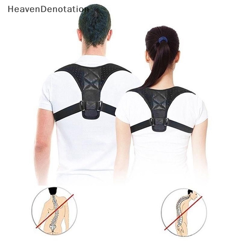 [HeavenDenotation] Adjustable Unisex Back Brace Support Invisible Shoulder Posture Corrector Belt HDV