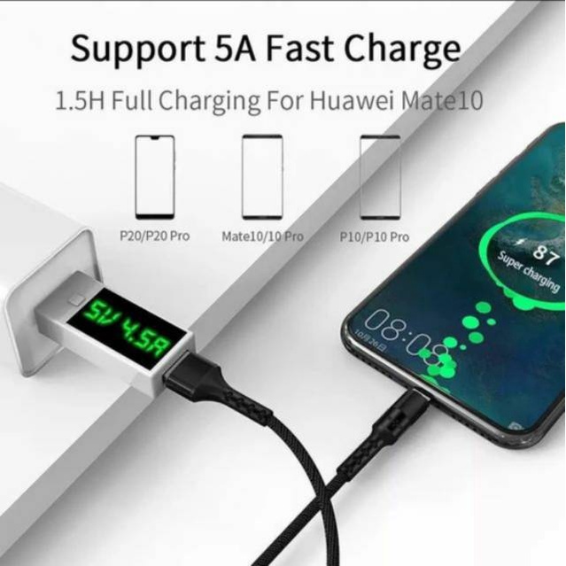 5A super fast charging 3in1 cable data transfer kabel 3in1 fast charging kabel powerbank CAB06