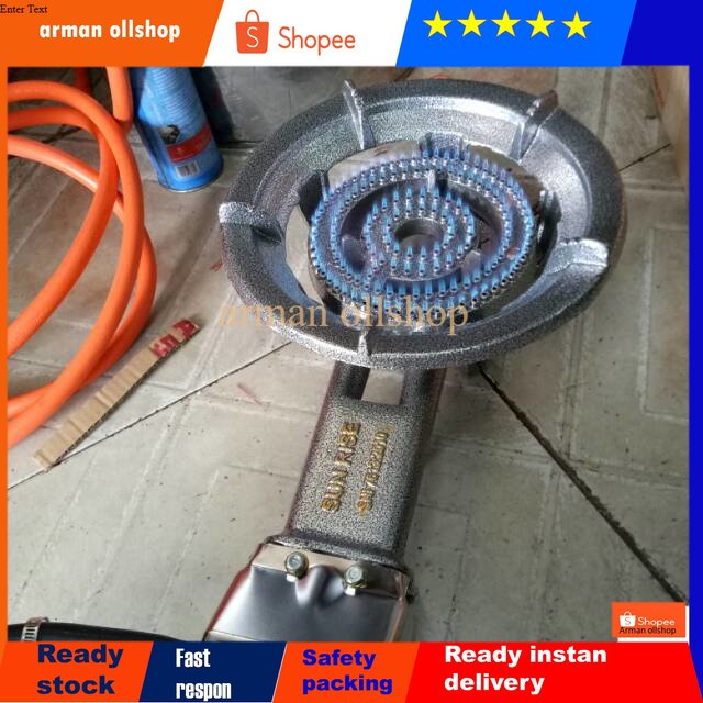 Kompor Gas api seribu 1set lengkap selang n regulator  kompor gas api besar  biru SUNRISE type 21a/s