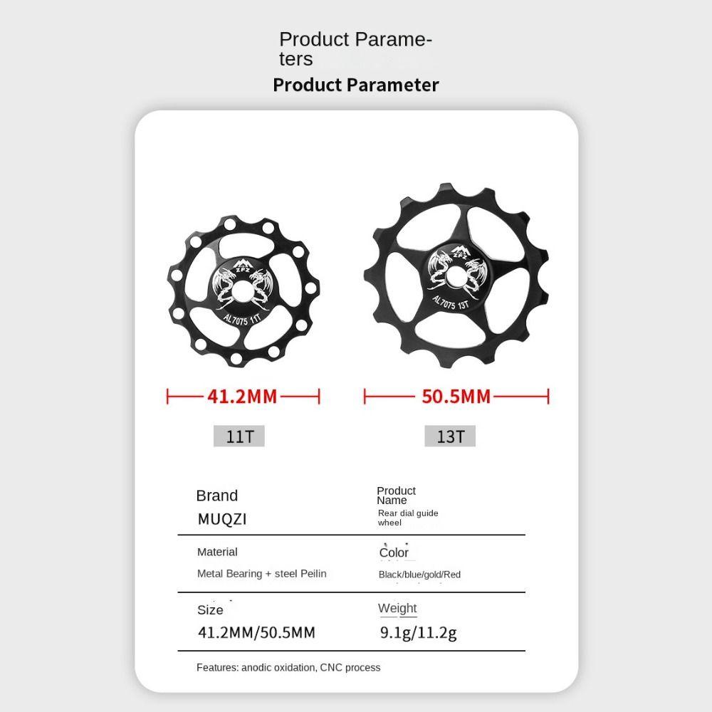 Lanfy Panduan Sepeda Roller Transmisi Aksesoris Sepeda Jalan Keramik Bantalan Roda Pemandu Belakang Paduan Aluminium Pulley Guide Cycle Ceramic Pulley Guide