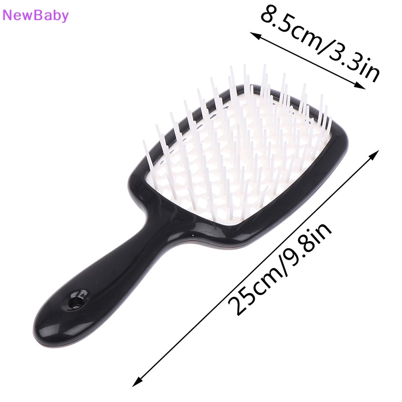 Newbaby Sisir Sisir Rambut Square Spa Massage Combing Sisipan Rambut Sisir Anti Statis ID