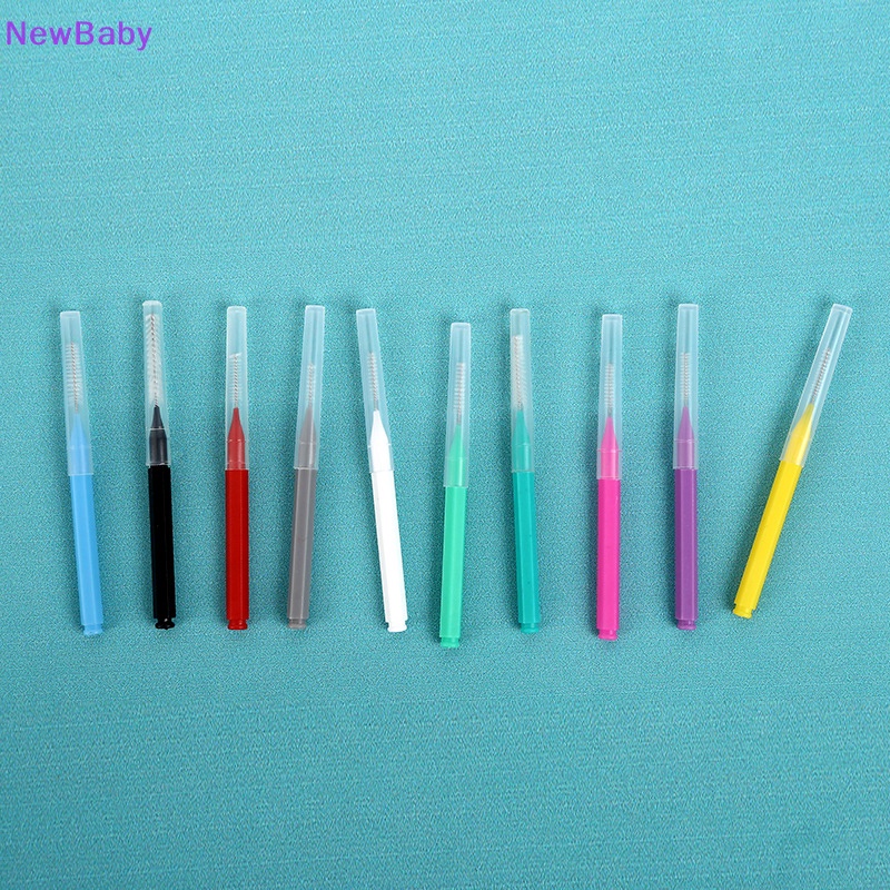 Newbaby 10pcs Microbrush Aplikators Eyelash Extensions Sikat Pembersih Lem Bulu Mata ID