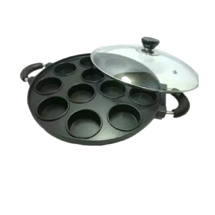 HAPPYCALL Cetakan kue martabak mini 12 lubang datar kue lumpur ORIGINAL