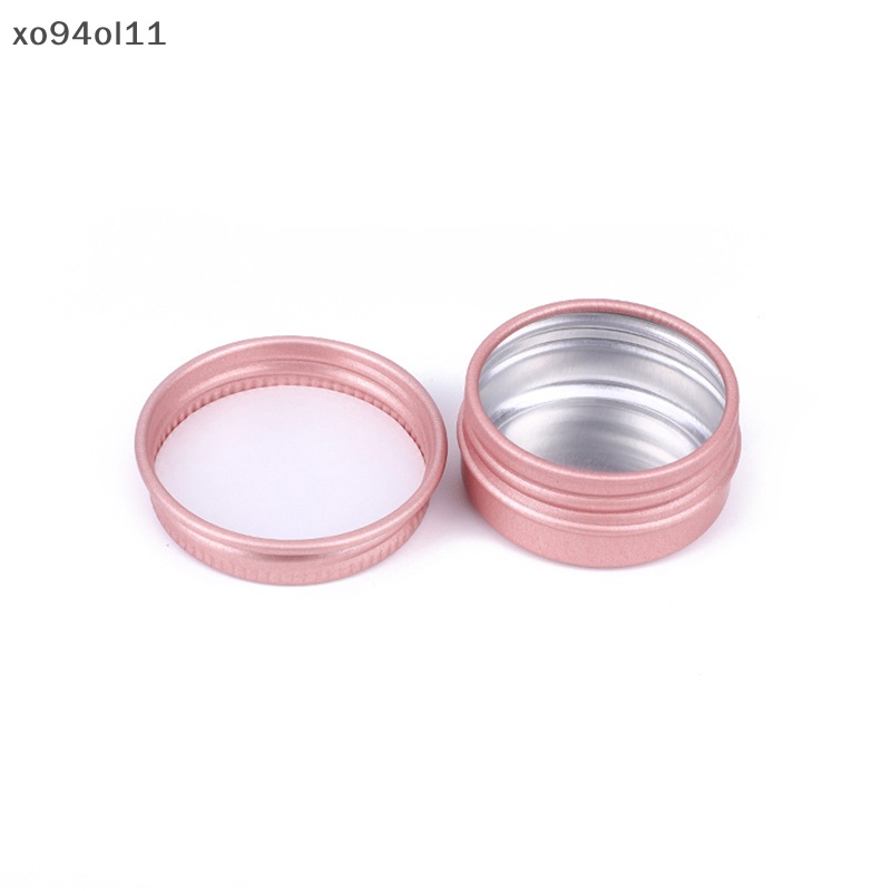 Xo 10pcs Toples Kaleng Aluminium 10ML Untuk Cream Balm Kuku Kotak Wadah Kosmetik OL