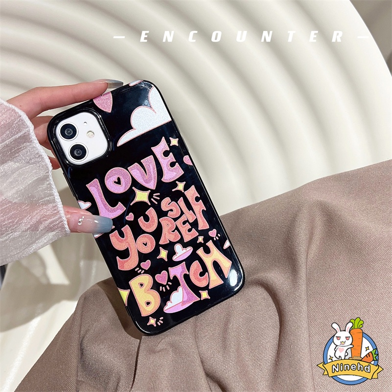 IPHONE Cute Pink Huruf Inggris Barbie Phone Case Kompatibel Untuk Iphone14 13 12 11 Pro Max X Xr Xs Max 8 7 6 6s Plus SE 2020 Pelindung Lensa Kamera Soft Liquid Silicone Case Phone Cover