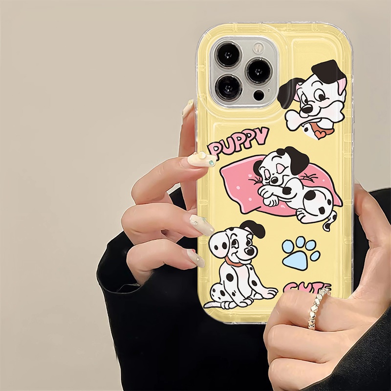 IPHONE Soft Phone Case Kompatibel Untuk Iphone14 13 11 12 Pro XS Max X Xr7 +8 Plus Casing Cute Puppy TPU Silikon Shockproof Cover