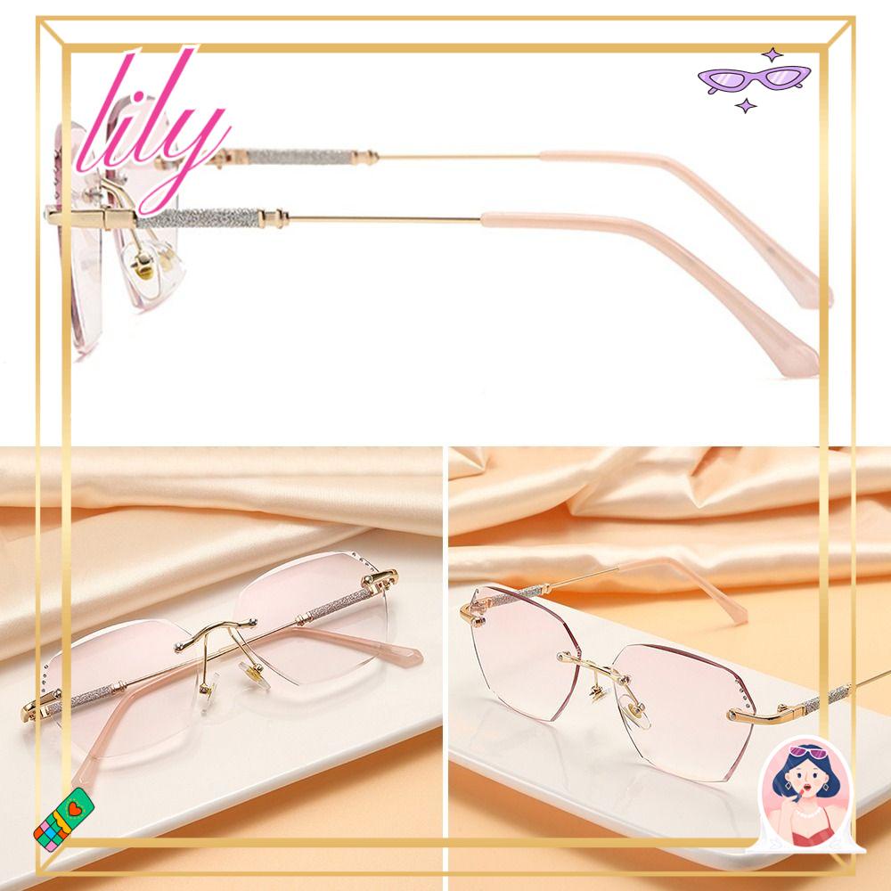 Lily Kacamata Baca Fashion Elegan Shiny Eye Protection Ultra Light Frame