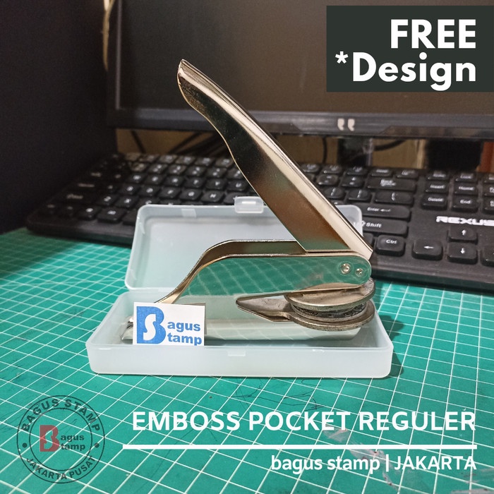 

Gagang Stempel Emboss Pocket + Plat
