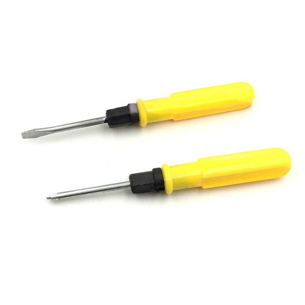 Populer Obeng Tujuan Ganda Portable Kuning Hand Tool Cross Screwdriver Untuk Pengerjaan Kayu