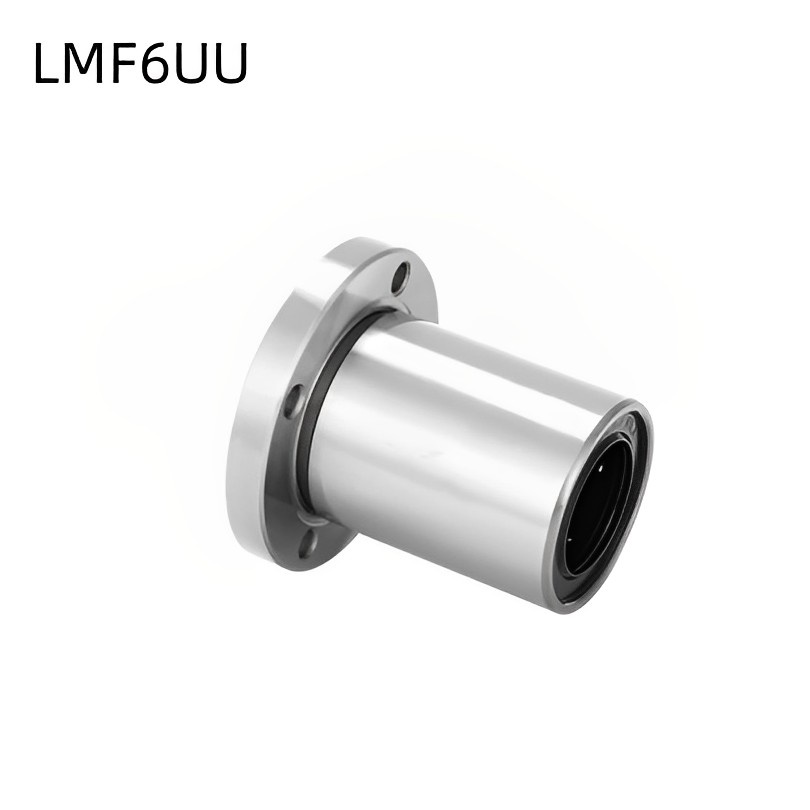 Lmf6 /8 /10 /12 /16UU Flange Bulat Linear Ball Bearing Baja Alloy