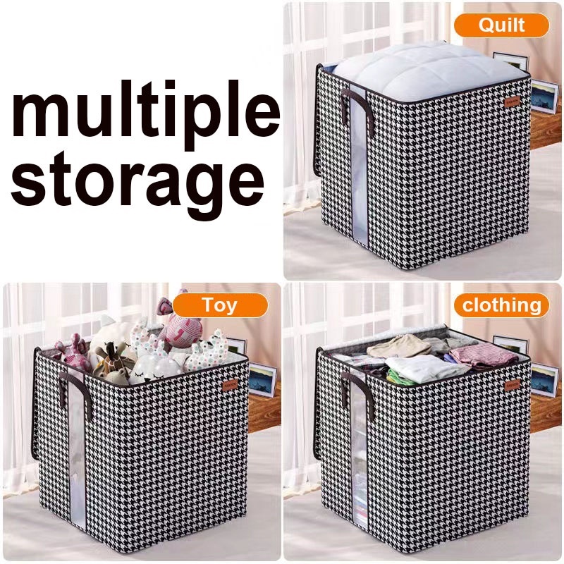 【COD】Tempat Penyimpanan Selimut Jumbo/Kotak Baju Kuping Storage Bag Jumbo/Storage Box Lipat Storage/Storage Box Lipat Jumbo
