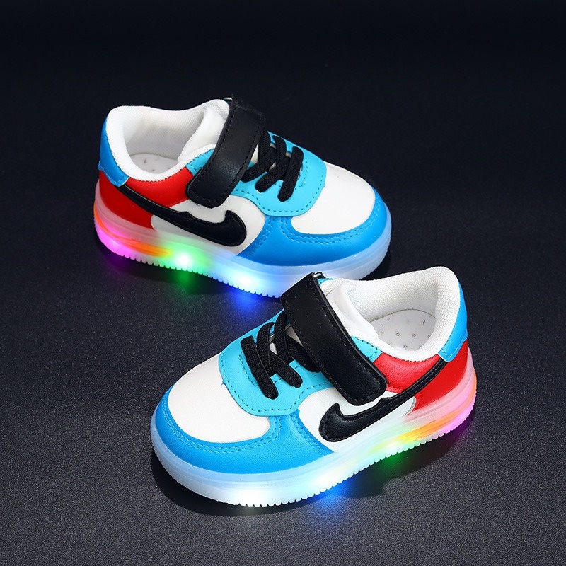 GLORYKIDZ SH2325 Sepatu LED Lampu Anak 1 Tahun - 5 Tahun Sepatu Sneakers Anak Laki Laki Perempuan Sepatu Sneaker Anak ringan fashion kasual Size 21 - 30