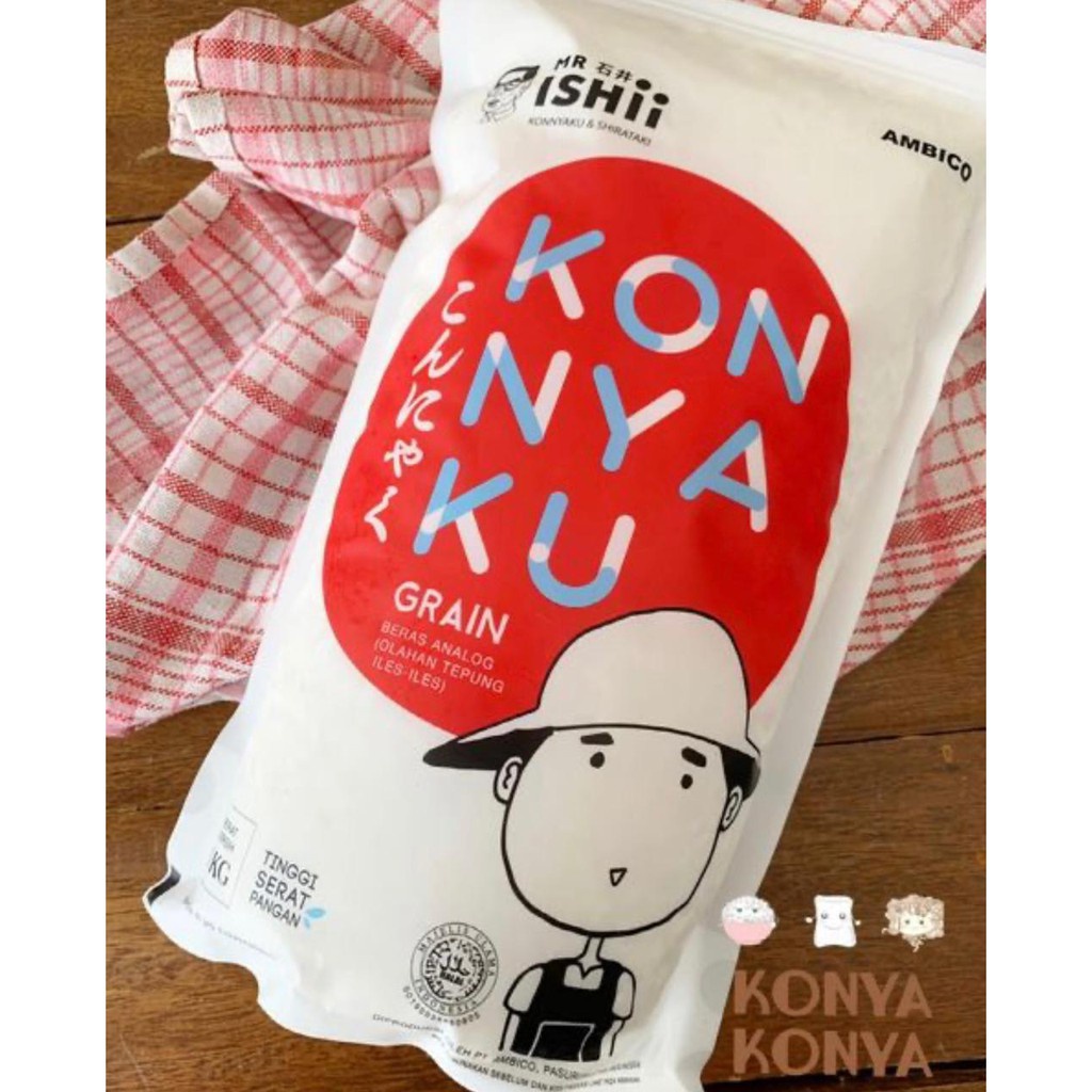 

Beras Shirataki Konyaku Rice diet keto DEBM 1 kg