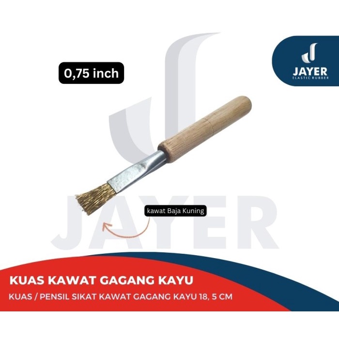 kuas kawat kuningan sikat baja penghilang kerak mesin Multifungsi
