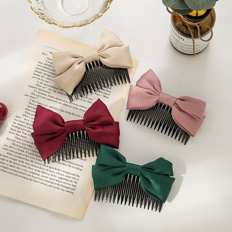 SS Sirkam Rambut Korean Satin Big Hair Claw Jepitan Jedai Korea Satin Jepit Rambut Pita Jumbo Besar Aksesoris Hair Murah Import