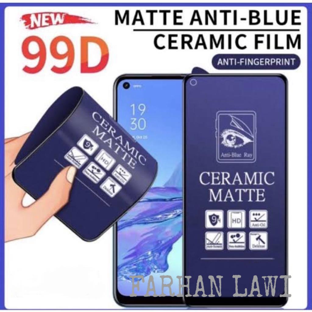 Tempered Glass Blue Samsung J2 Pro/J4 2018/J7 Prime Tempered Glass Ceramic Matte Blue Light Anti Rad